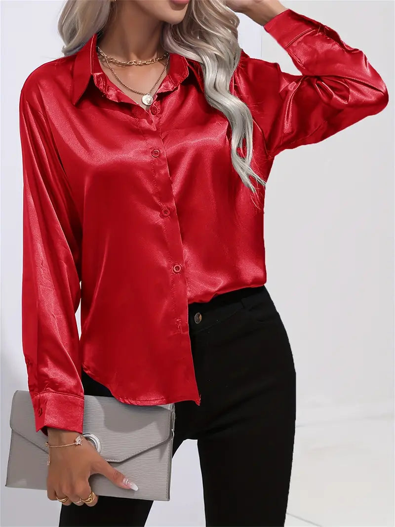Serena™ Satin Flow Blouse