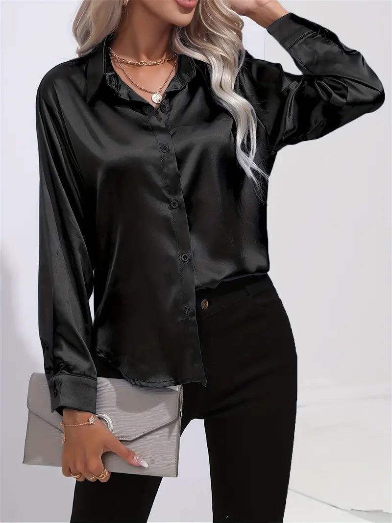 Serena™ Satin Flow Blouse
