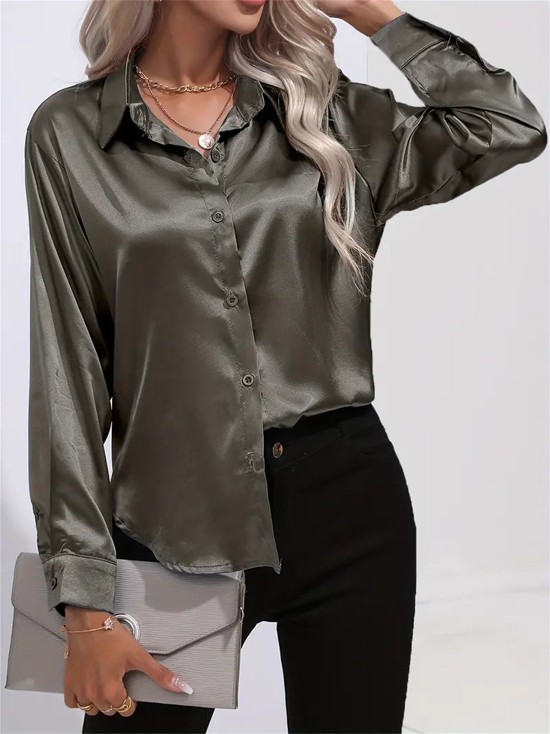 Serena™ Satin Flow Blouse