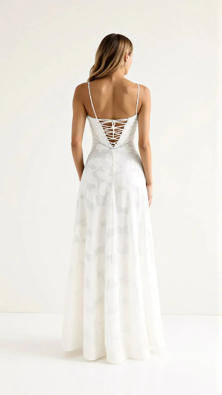 Annabelle Lace Wedding Guest Maxi Dress