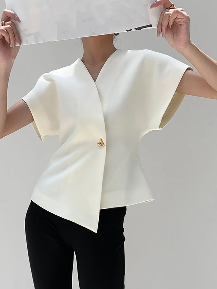 Nora™ Modern Button Blouse