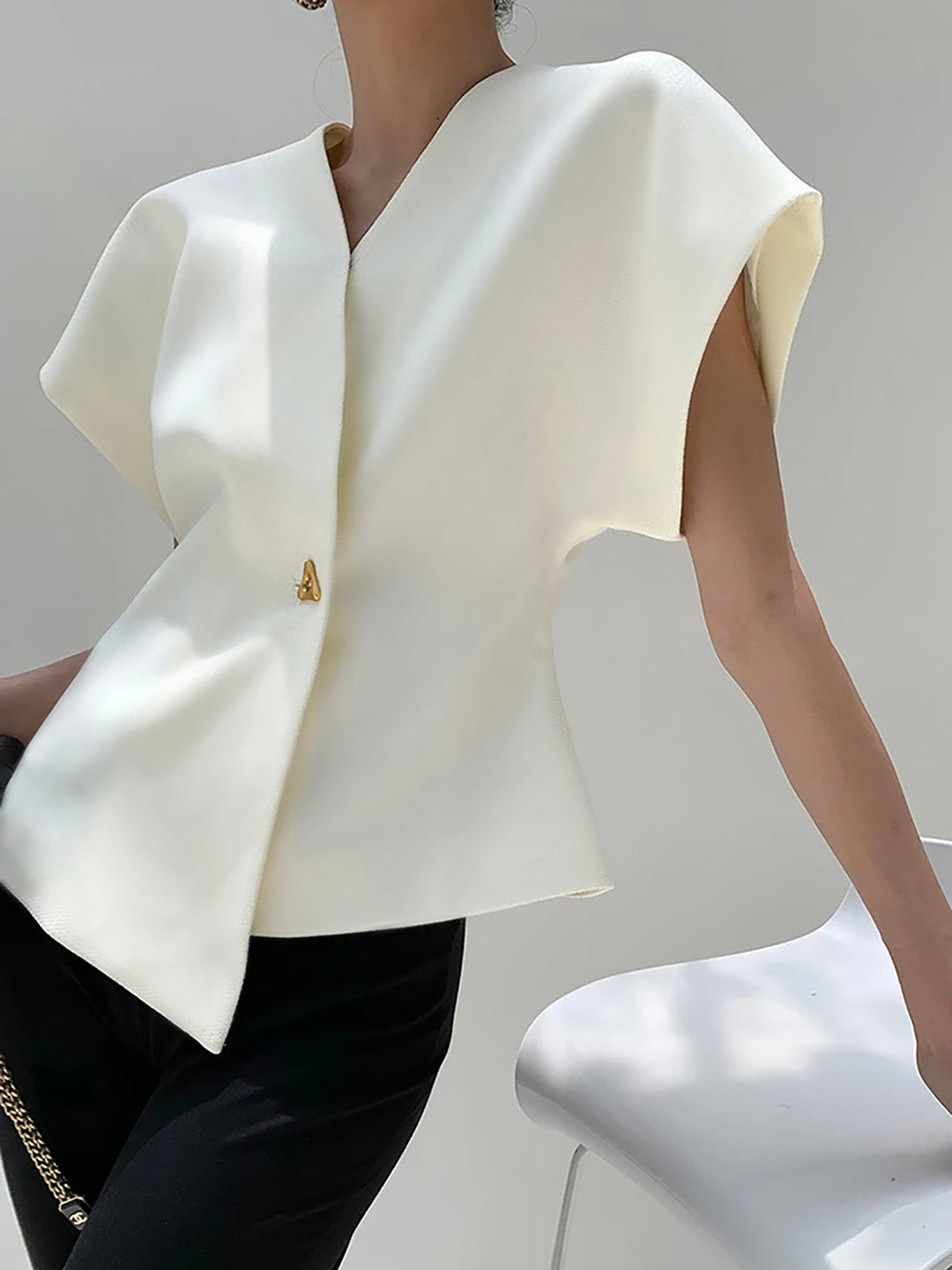 Nora™ Modern Button Blouse
