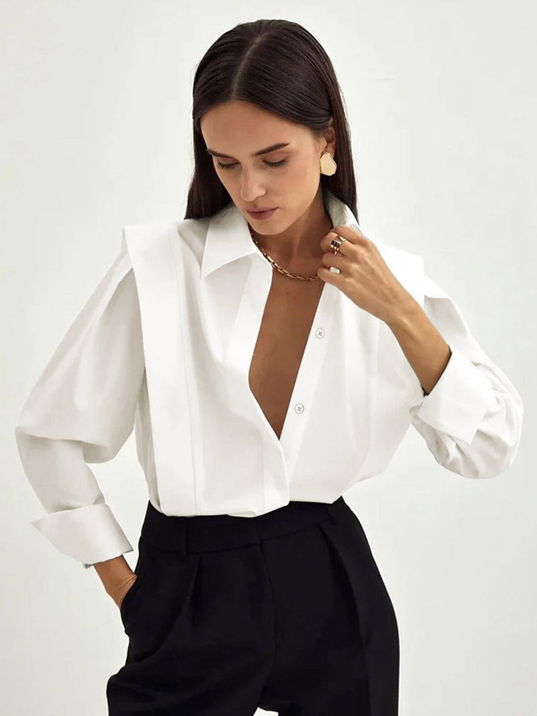 Button Down Square Shirt