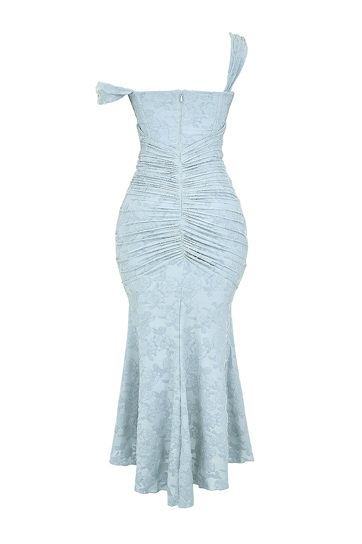 Lace Corset Wedding Guest Maxi Dress