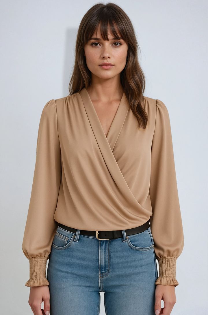 Monique™ Wrap Elegance Blouse