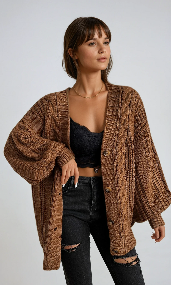 Rosalie™ Cable Knit Cardigan