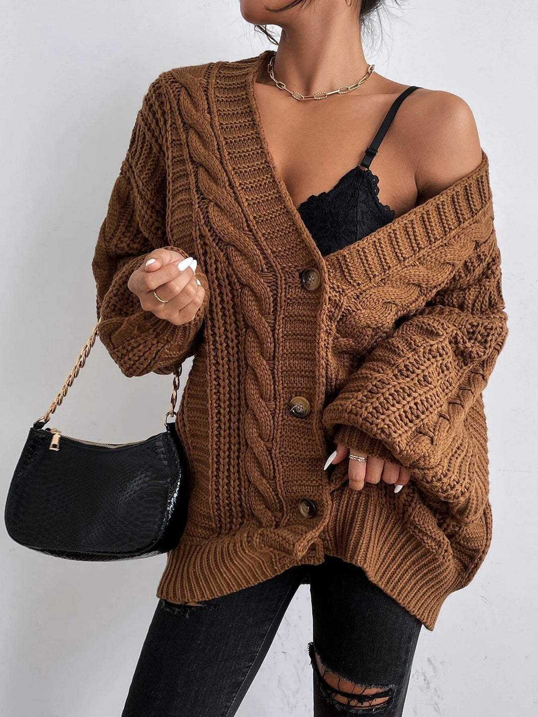 Rosalie™ Cable Knit Cardigan