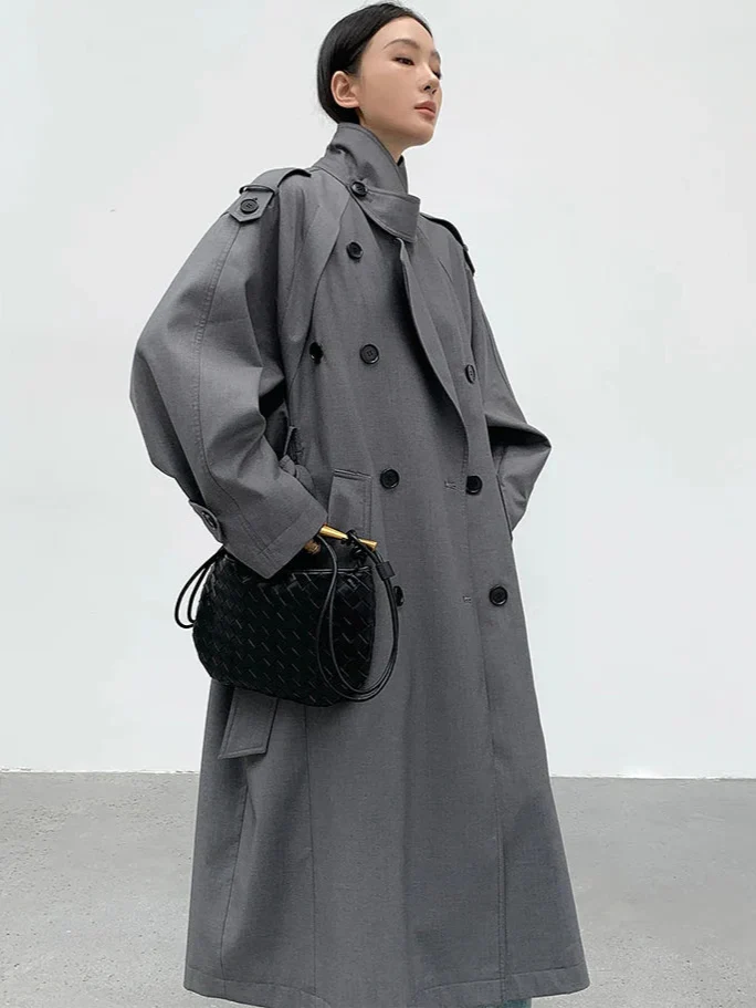 Women's Oversized Long Trench Coat