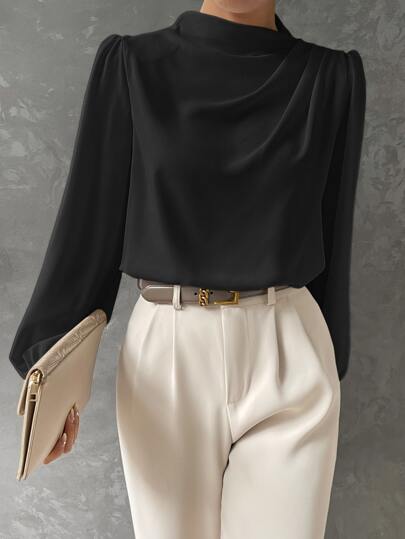 Helena™ Draped Sleeve Blouse
