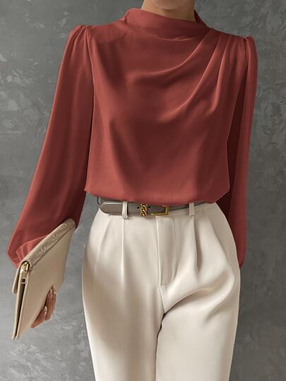 Helena™ Draped Sleeve Blouse