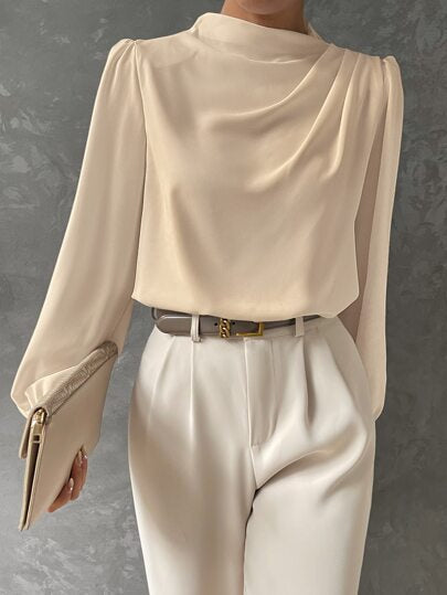 Helena™ Draped Sleeve Blouse