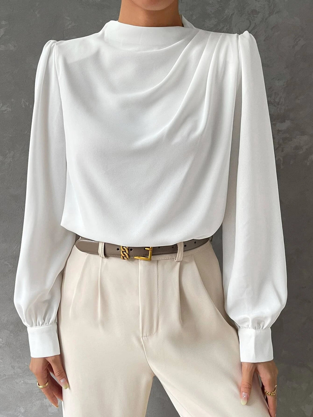 Helena™ Draped Sleeve Blouse