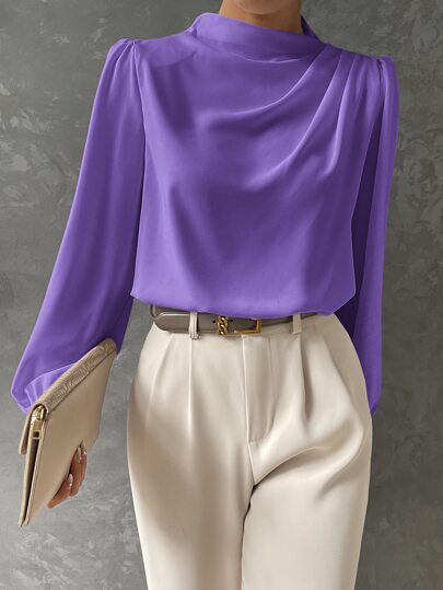 Helena™ Draped Sleeve Blouse