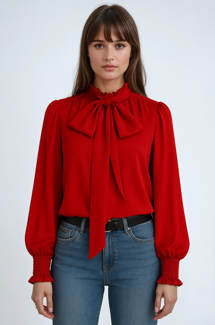 Estelle™ Tie Neck Blouse