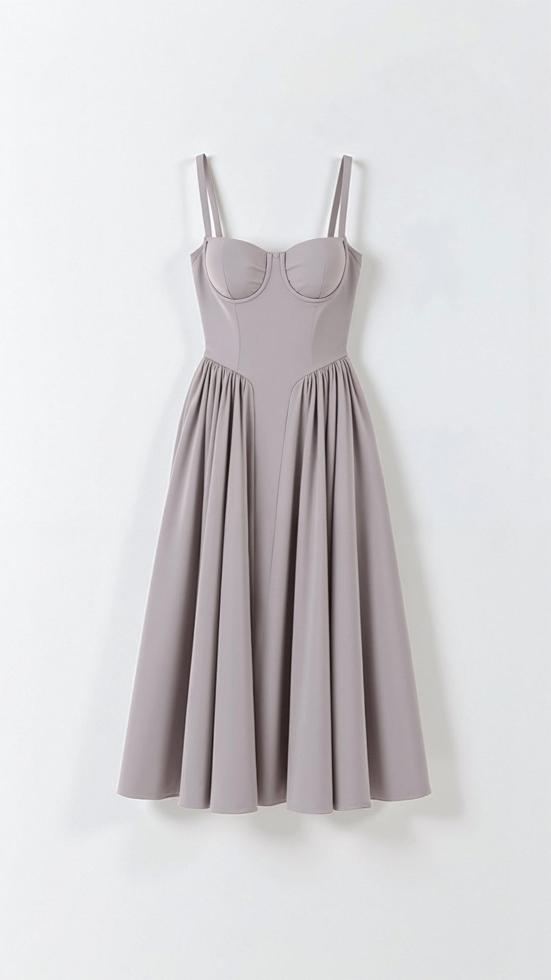 Odette Cute Corset Cocktail Midi Dress