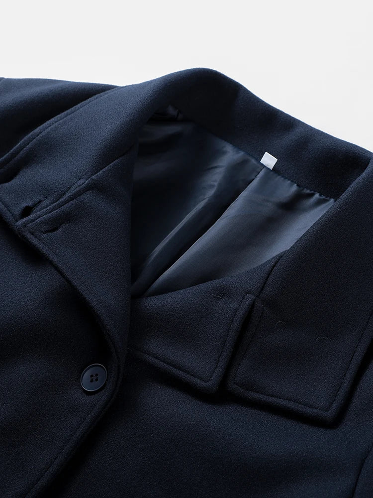 Stand Collar Women's Pea Coat