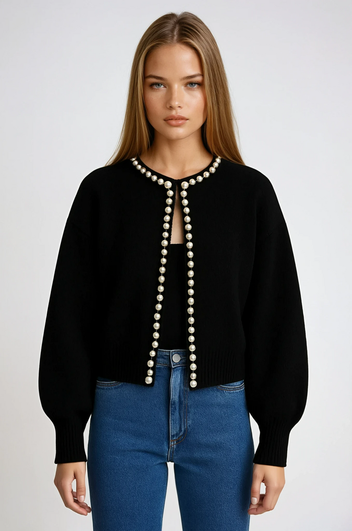 Adeline™ Pearl Trim Cardigan