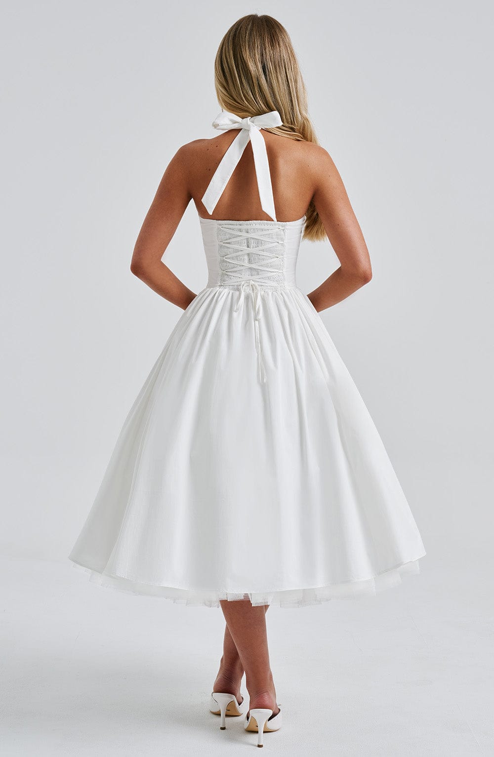 Elegant Esplendor Wedding Geust Midi Dress