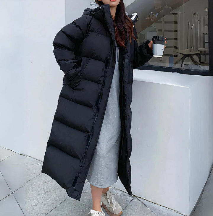 Long Women's Water and Windproof Winter Parka