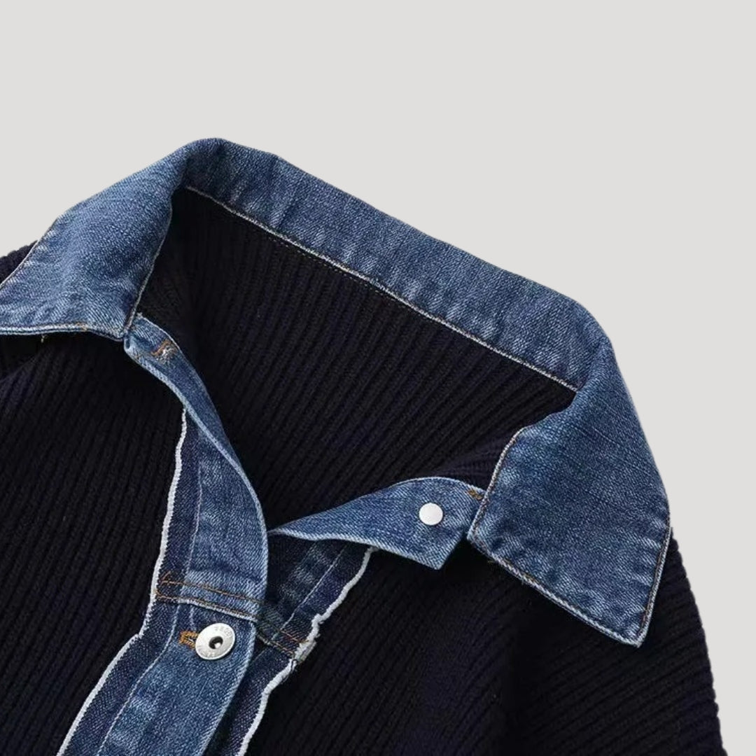 Marlowe™ Denim Detail Cardigan